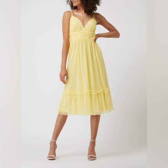 Jake’s Cocktail Yellow dress, size 38 (approx 6) - Picture 1 of 10